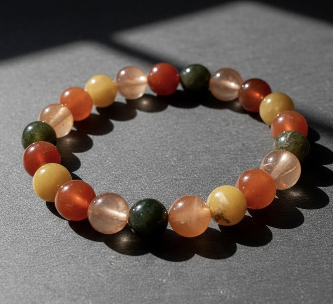 天然兔毛水晶手珠| 天然水晶 | 送礼 - 手链/手环 - 水晶 橘色