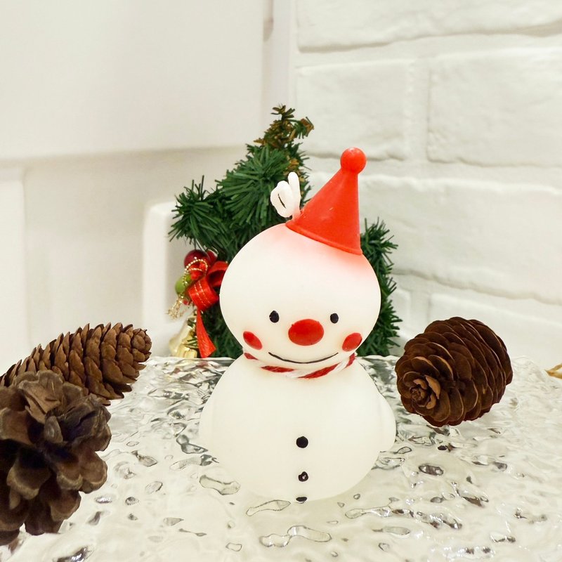 圣诞节雪人香氛蜡烛 - 蜡烛/烛台 - 蜡 