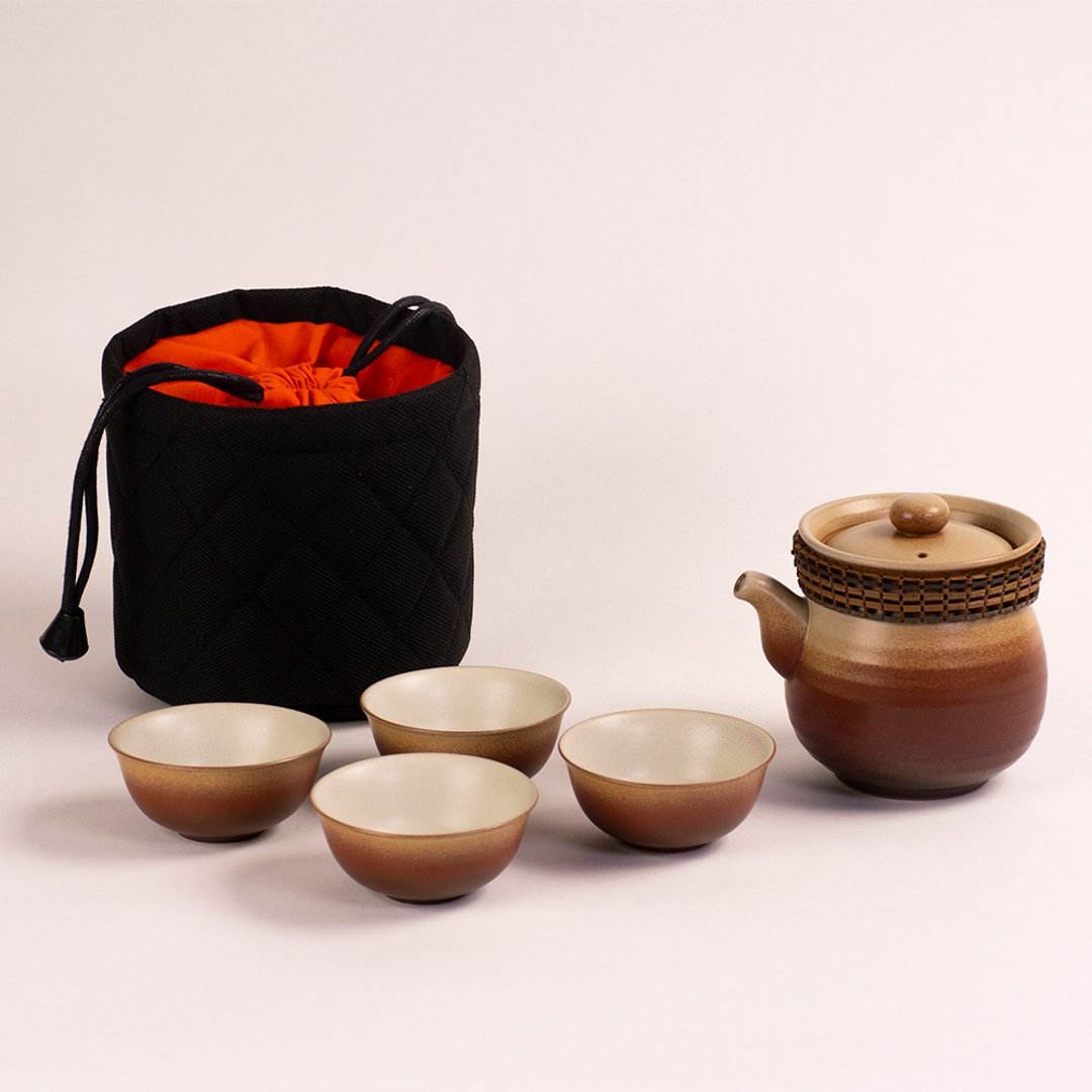 陶宝 掏宝│乐游_红黄易泡壶组 - 茶具/茶杯 - 陶 橘色