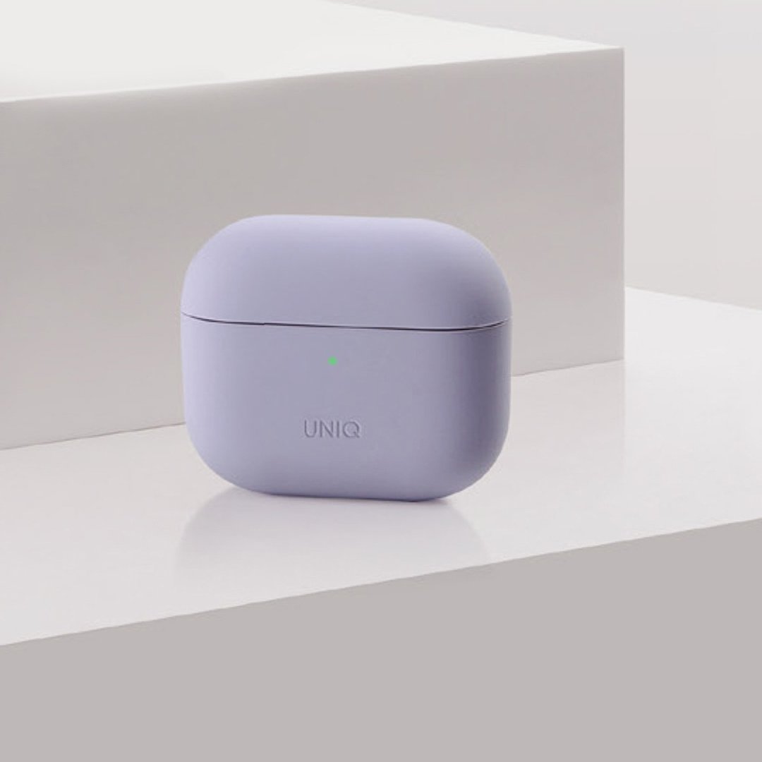AirPods 3代 Lino简约液态硅胶蓝牙耳机保护套-紫色 - 手机配件 - 硅胶 紫色