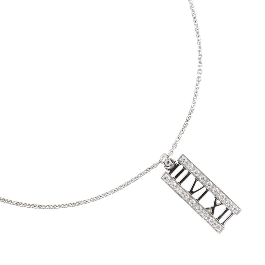 [日本直送] Tiffany & Co. Atlas 开放式条形项链 K18WG x 钻石约 6.6 克 女款 [二手] - 项链 - 贵金属 银色