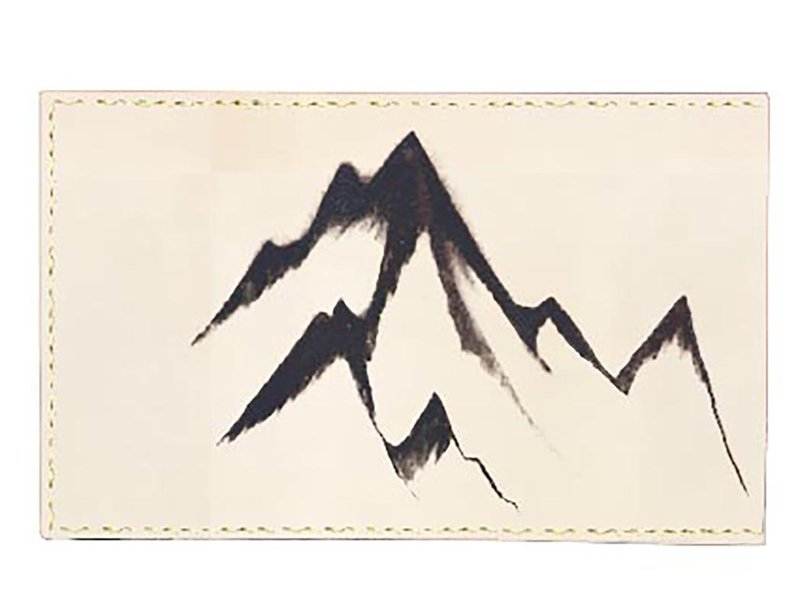 钞悠小袋 台湾玉山 能高山 - 护照夹/护照套 - 真皮 红色