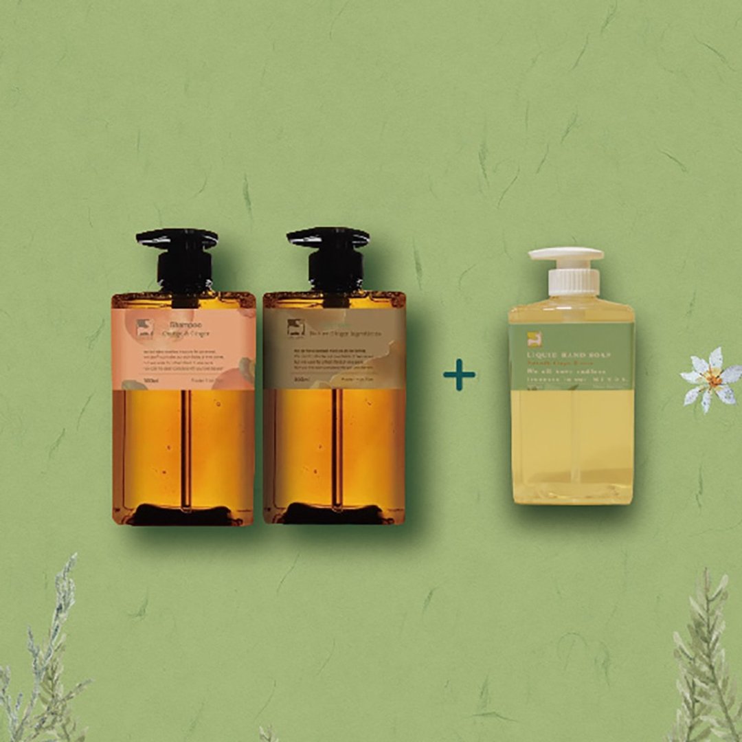 任选洗发精500ml二入+蝴蝶白姜花精油洗手乳500ml(限量版)一入 - 洗发用品 - 浓缩/萃取物 