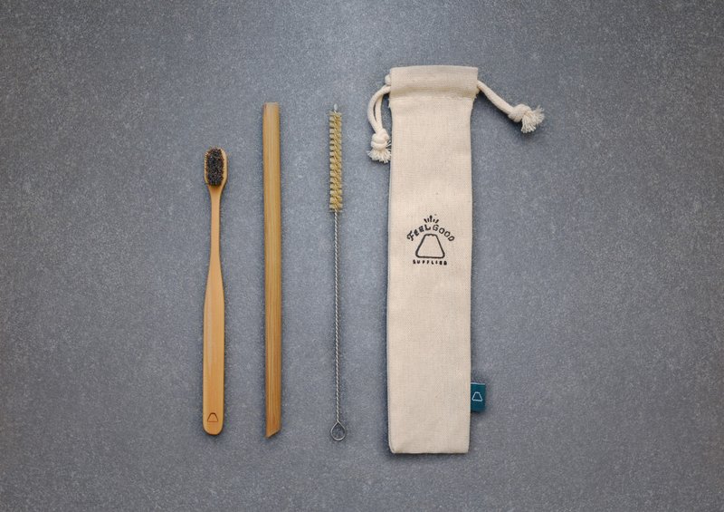 元气竹吸管 上班随行组 - 其他 - 竹 卡其色