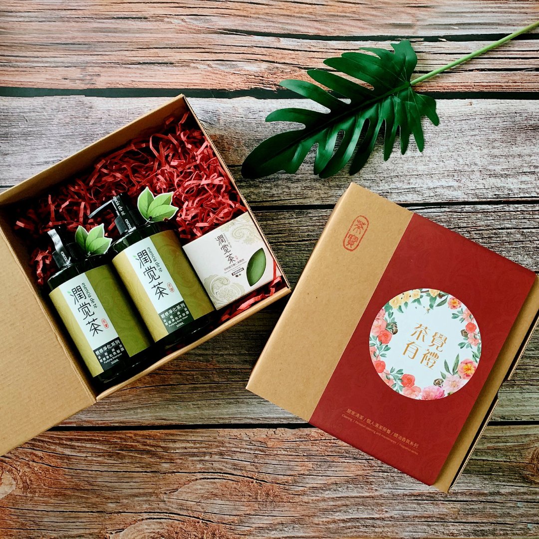 茶树绿茶轻感净化控油礼盒(父亲节/婚礼小物/毕业、老师礼物) - 身体护肤/按摩油 - 植物．花 绿色