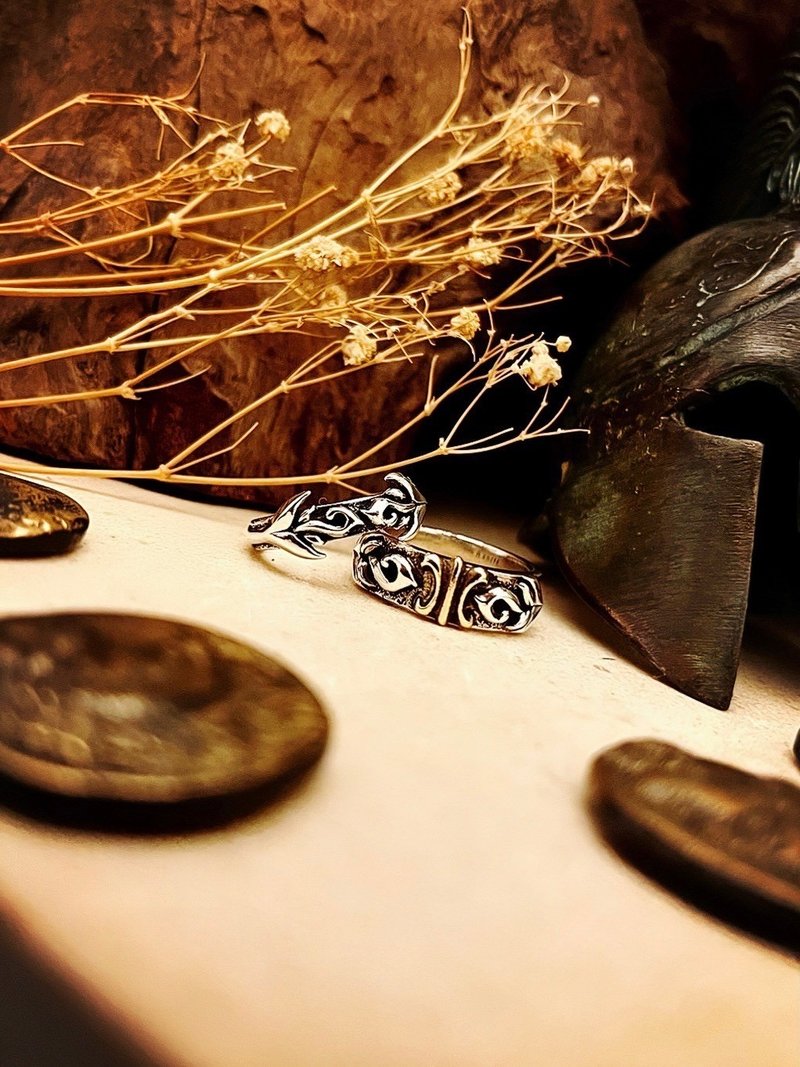 【图腾系列】融合Fusion 925纯银 戒指 - 戒指 - 纯银 银色