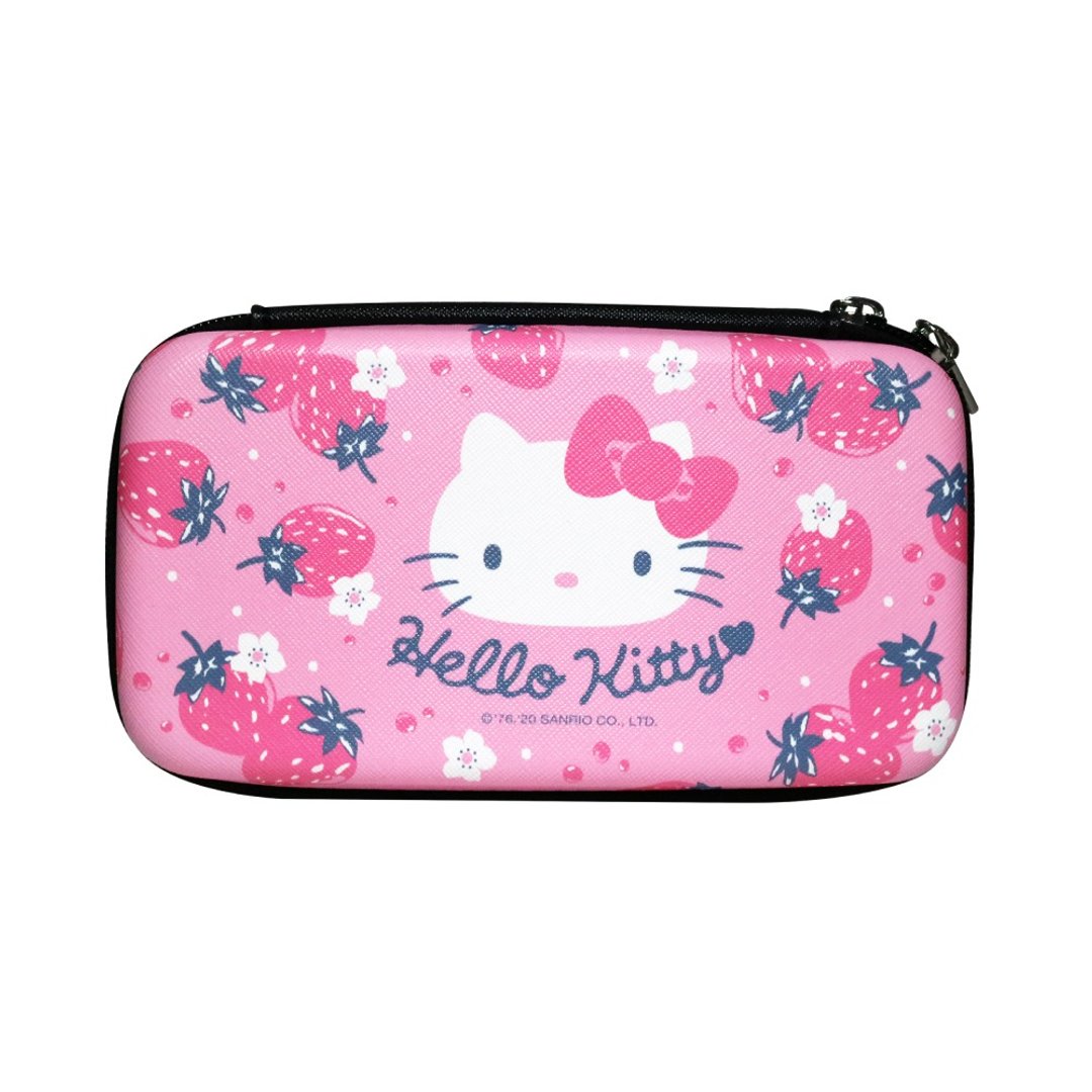 【Hong Man】三丽鸥系列 硬壳收纳包 Hello Kitty 草莓 - 化妆包/杂物包 - 塑料 多色