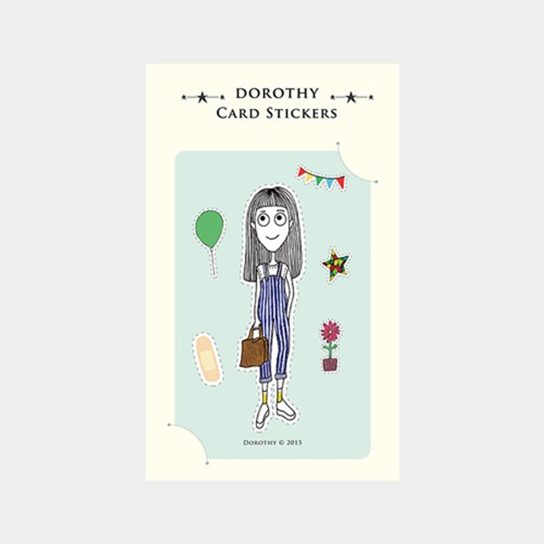 Dorothy防水票卡贴-吊带裤女孩(9AAAU0020) - 贴纸 - 纸 