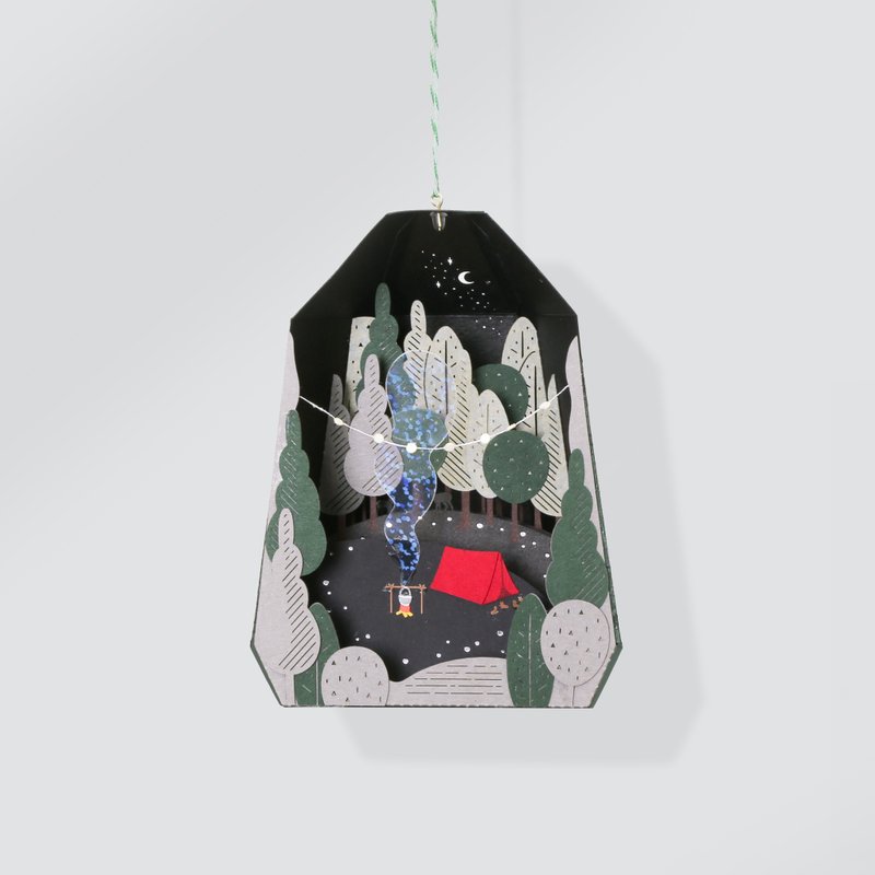 【Jeantopia】纸挂饰DIY材料包 森林露营 │ 9027908 纸风景 - 木工/竹艺/纸艺 - 纸 多色