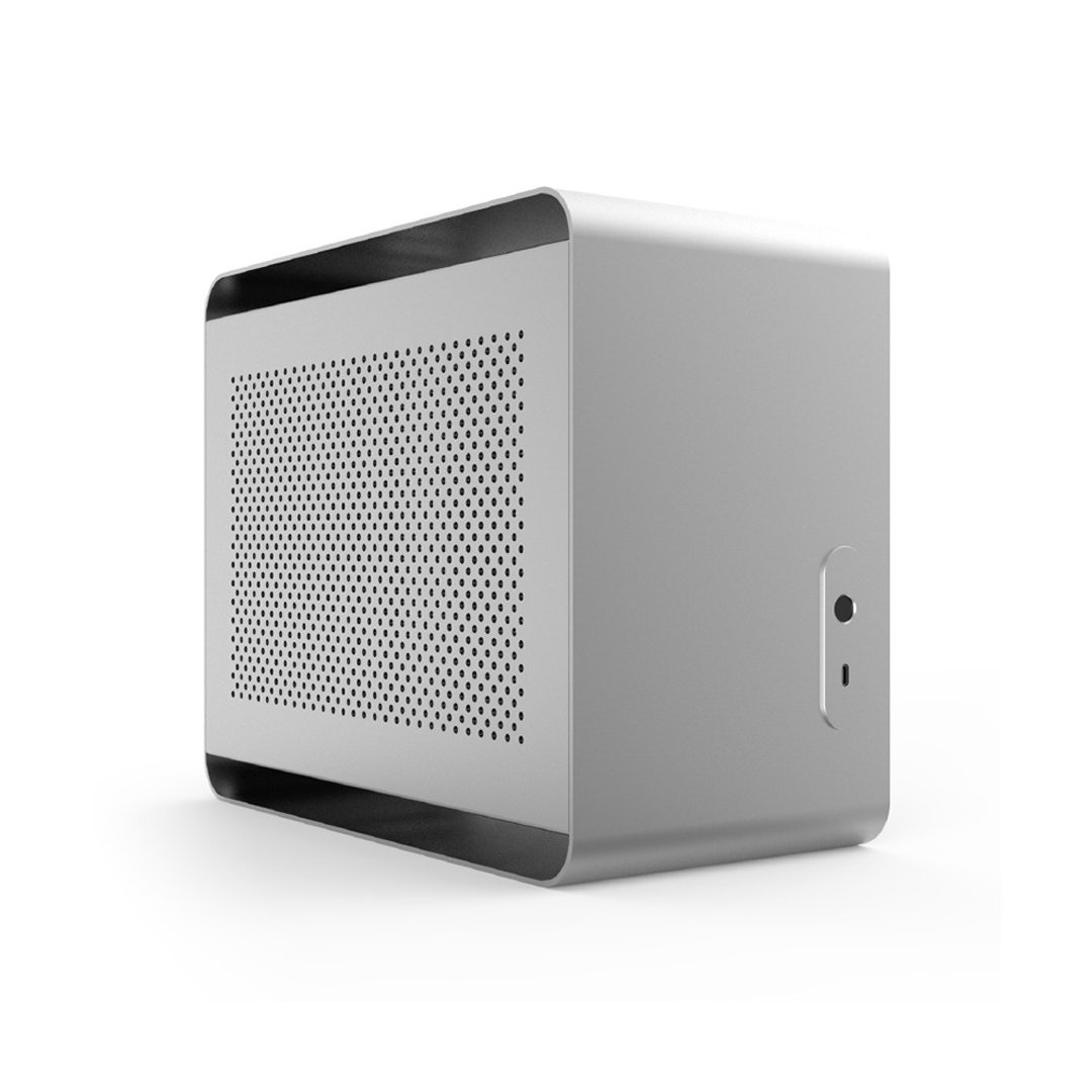 个人化创作电脑机壳 DA2 Mini-ITX 全铝机壳-消光银 - 电脑配件 - 铝合金 银色