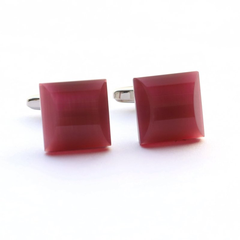 Fiber optic cufflink - orange - 袖扣 - 其他材质 橘色