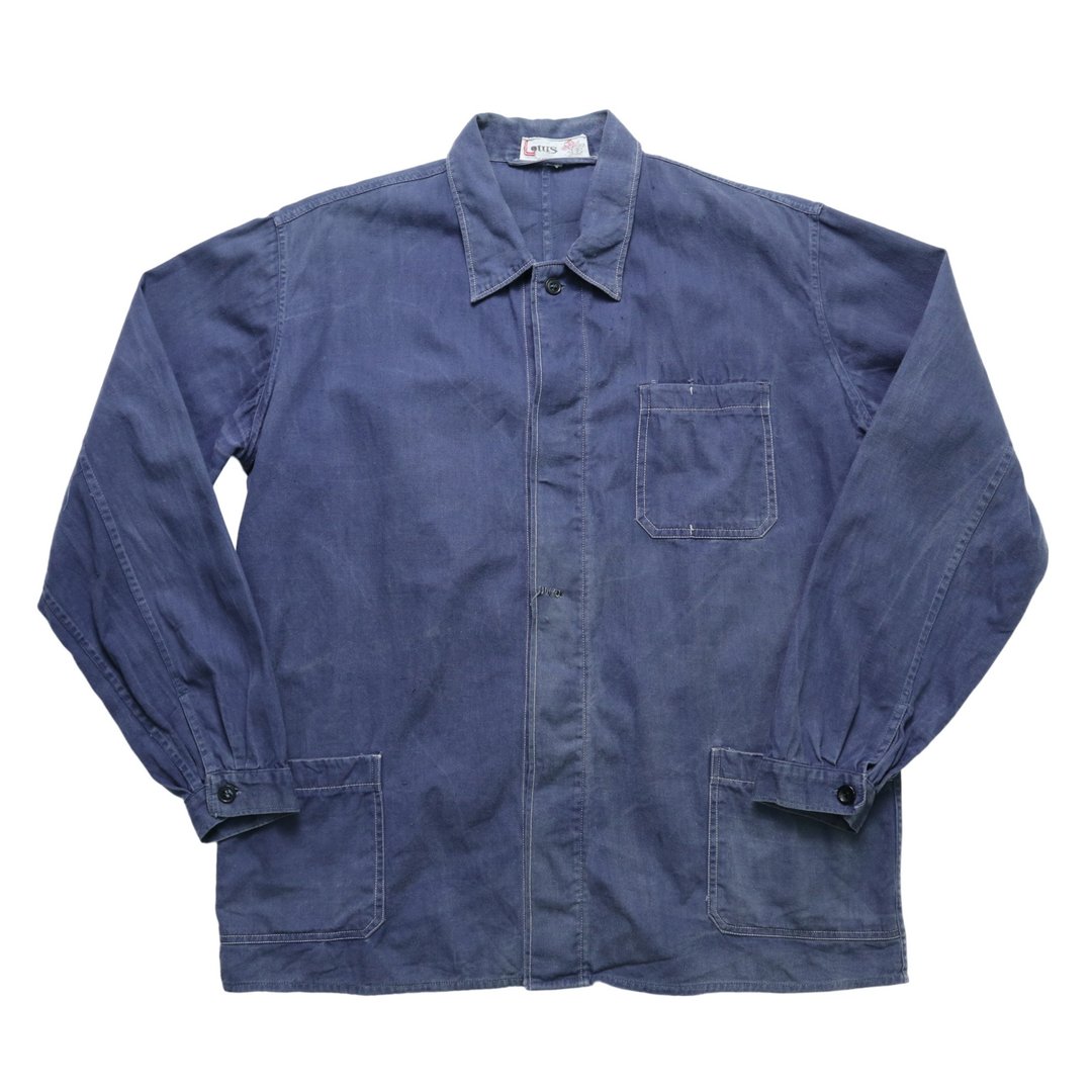 1980s蓝色法国工装外套 French work Wear - 男装外套 - 其他材质 蓝色