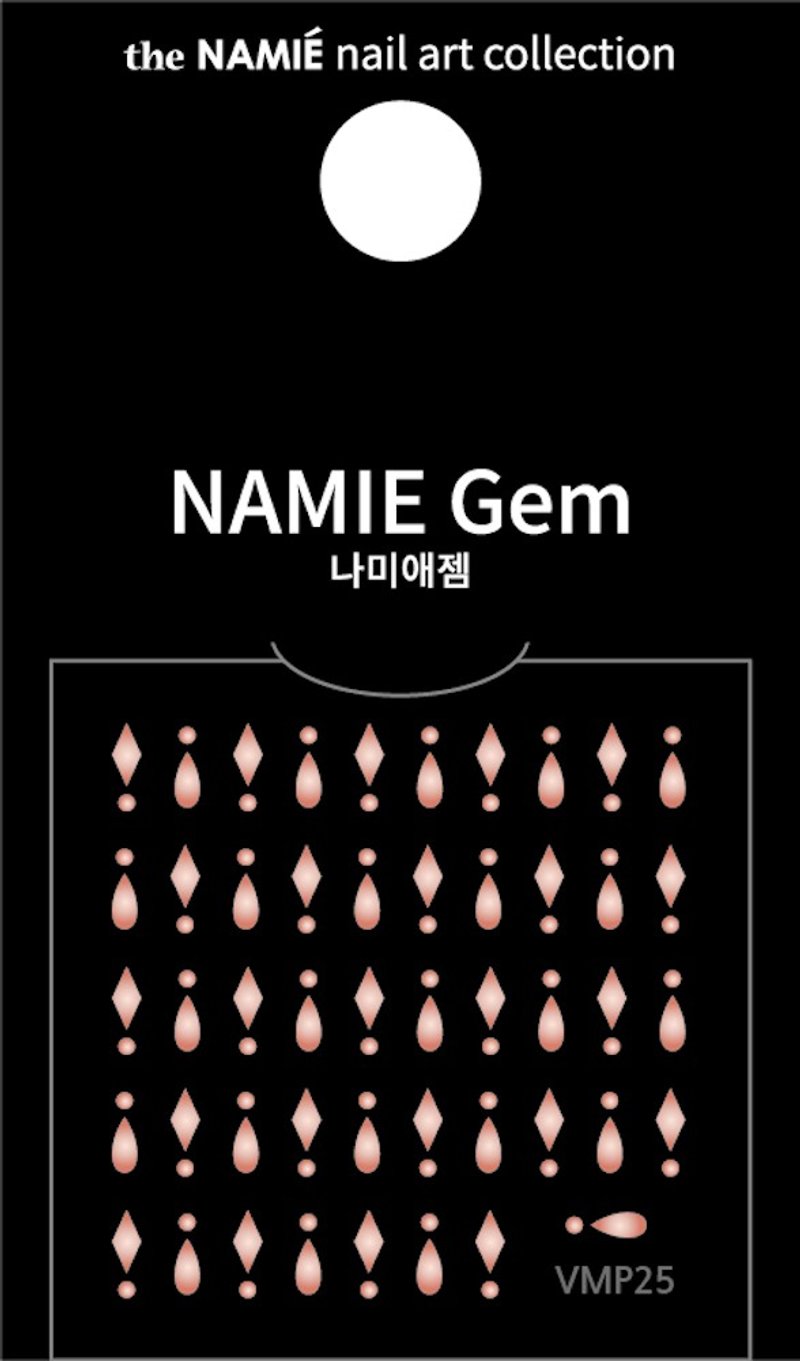 【专业用】NAMIE Gem 美甲装饰艺术贴纸 Volume Metallic 25 - 指甲油/指甲贴 - 纸 金色