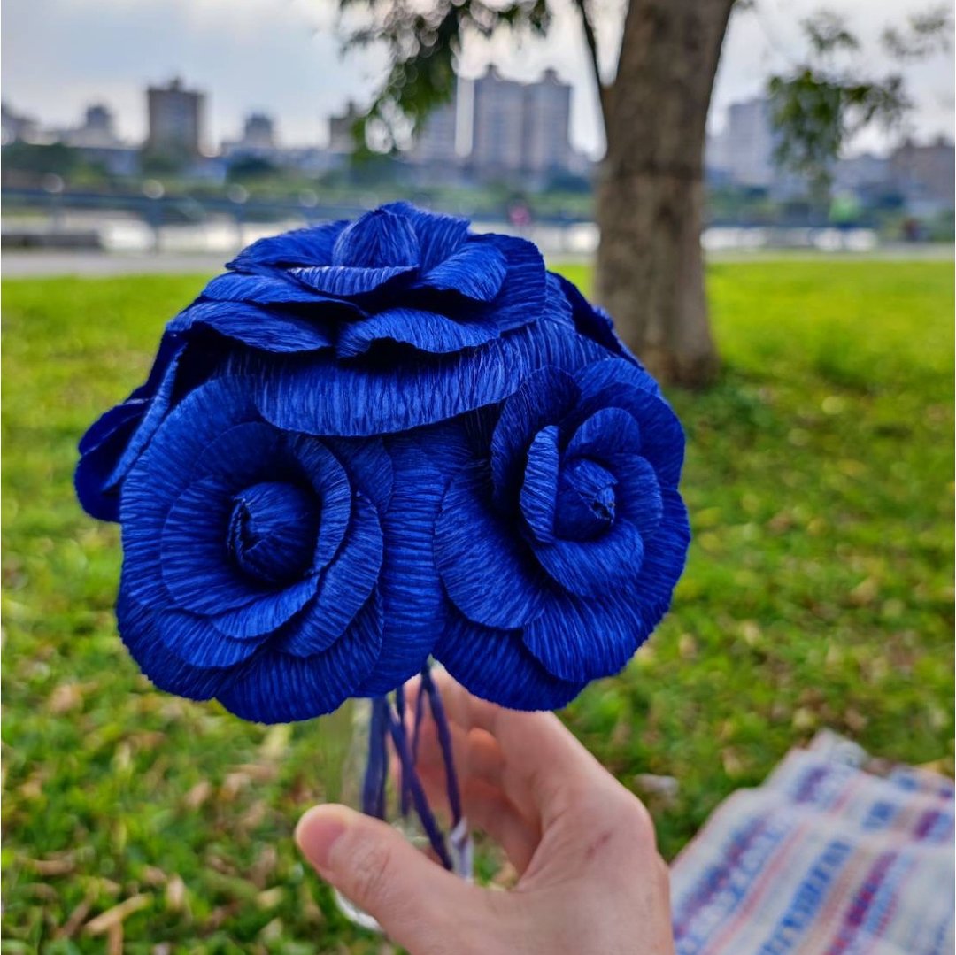 【 手作课程】立体纸花 .气质山茶花【1人成团】 - 植栽 - 纸 