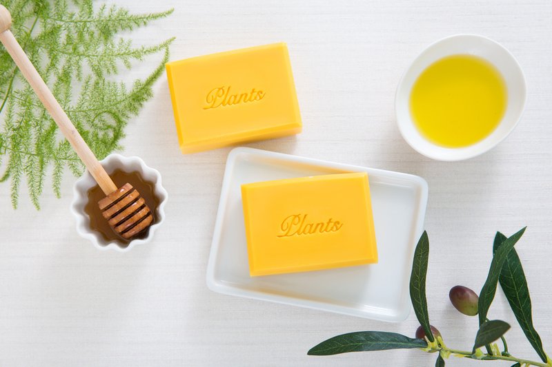 乳木蜂蜜马赛皂／蜂蜜润肤系列／植萃坊・天然花草果手工皂 - 沐浴用品 - 植物．花 橘色