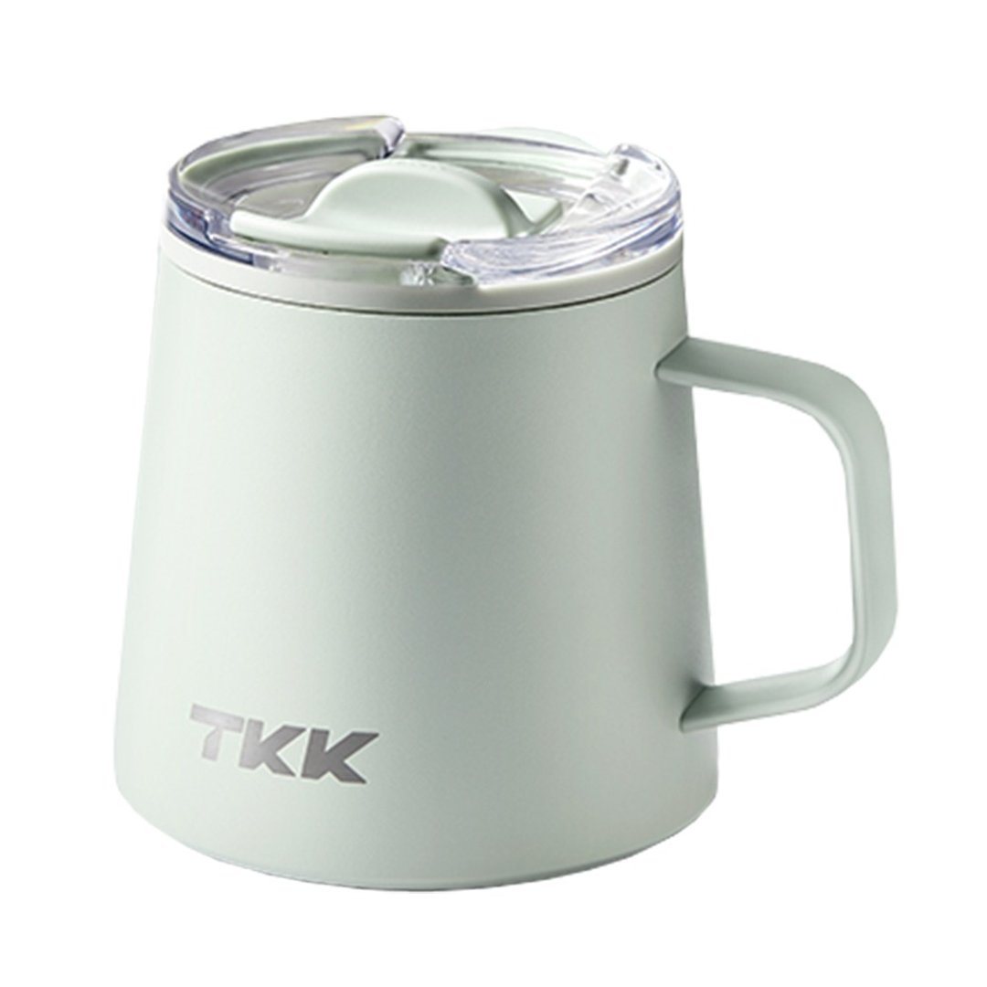 【TKK】悦氧Life 316不锈钢x陶瓷喷涂 保温咖啡杯 350ML-松石青 - 保温瓶/保温杯 - 不锈钢 
