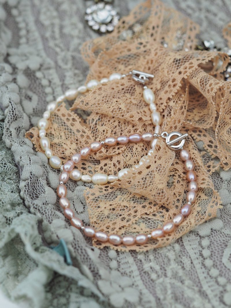 Freshwater pearl bracelet / Gift for her / pearl jewellery - 手链/手环 - 珍珠 白色