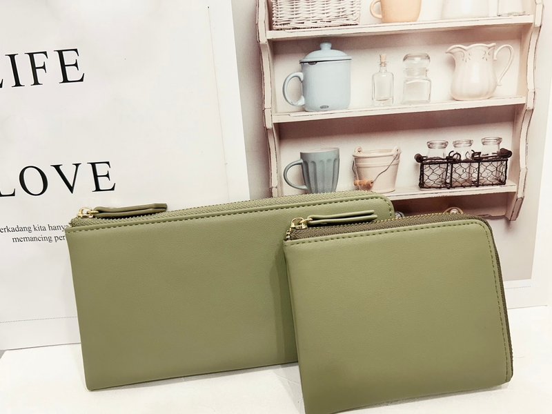 【福袋】你一个 我一个 真皮 L型 长夹 + 短夹 各一 颜色任搭 - 皮夹/钱包 - 真皮 