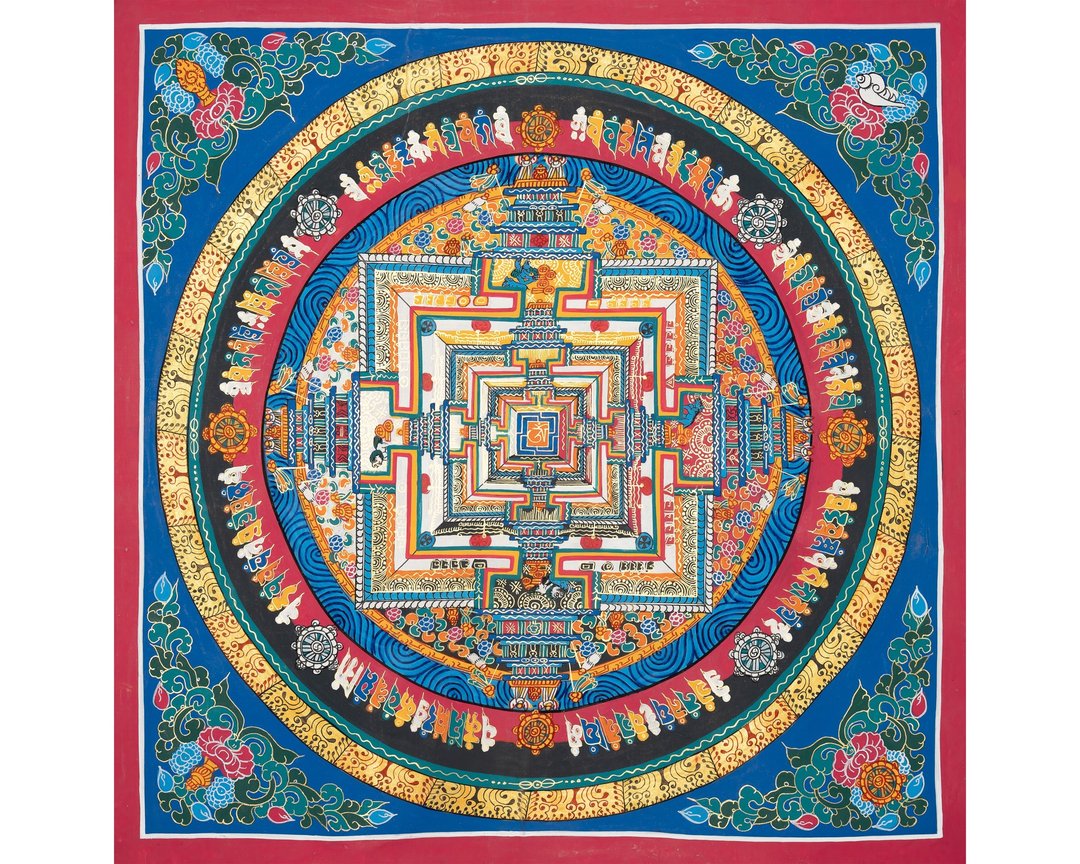 **时轮金刚曼陀罗杰作——手工藏艺圣品** - 墙贴/壁贴 - 其他材质 多色