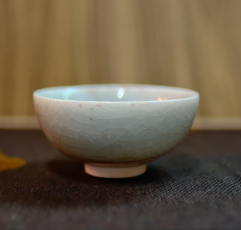 柴烧茶杯 - 落灰志野结晶茶杯 - 陶艺 - 陶 