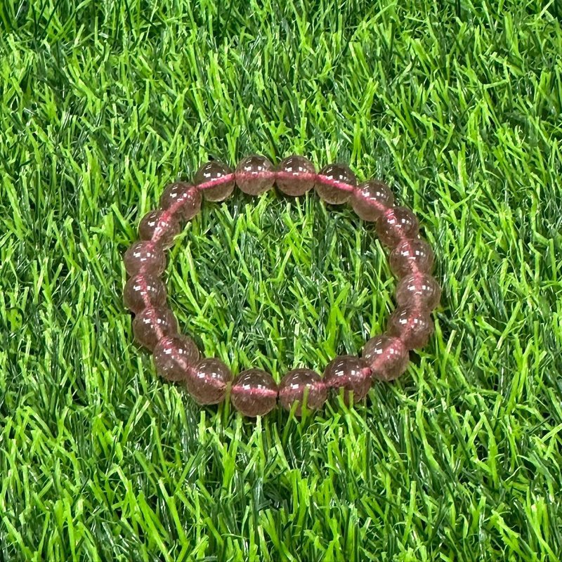 草莓晶 水晶手链 8mm+ - 手链/手环 - 水晶 红色