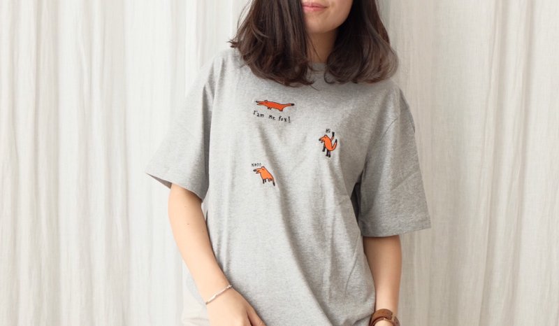 Mr.Fox : Grey // Super Soft Cotton - 中性连帽卫衣/T 恤 - 其他材质 灰色