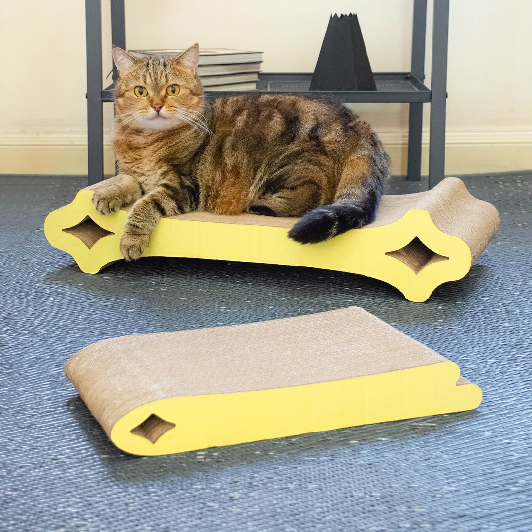 STAR SET 猫抓板 - 玩具 - 纸 黄色