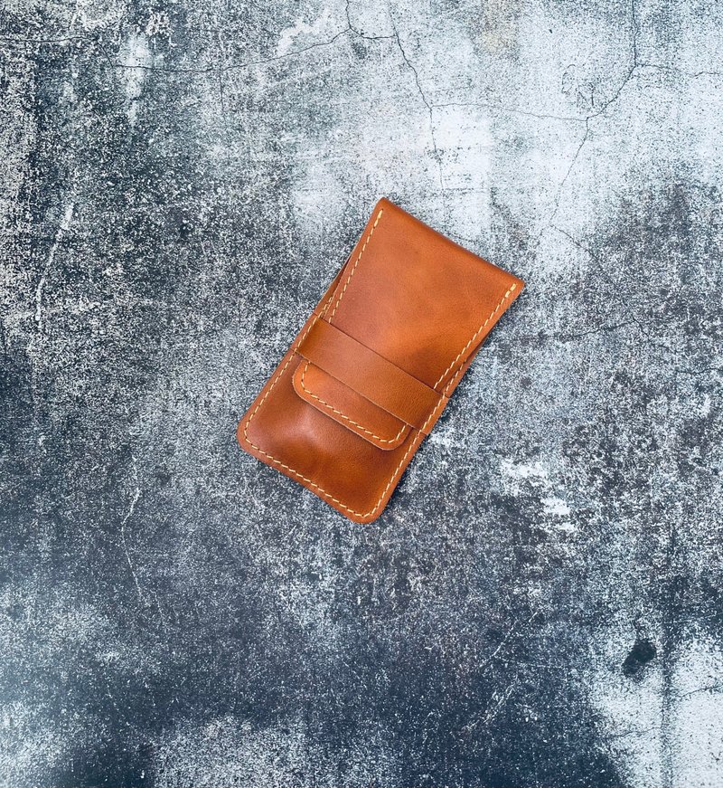 Leather watch pouch, watch storage, watch roll, watch case, watch box - 名片夹/名片盒 - 真皮 咖啡色