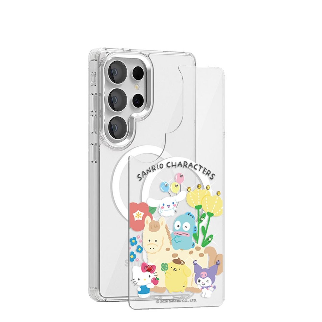 Samsung S26/S25/S24系列 可拆式磁吸片材彩钻壳 - 马年系列 A - 手机壳/手机套 - 其他材质 多色