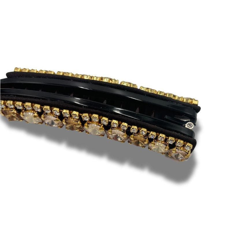 COMPLEX BIZ 水晶 黄色大钻 施华洛世奇 香蕉夹 - 发饰 - 水晶 多色