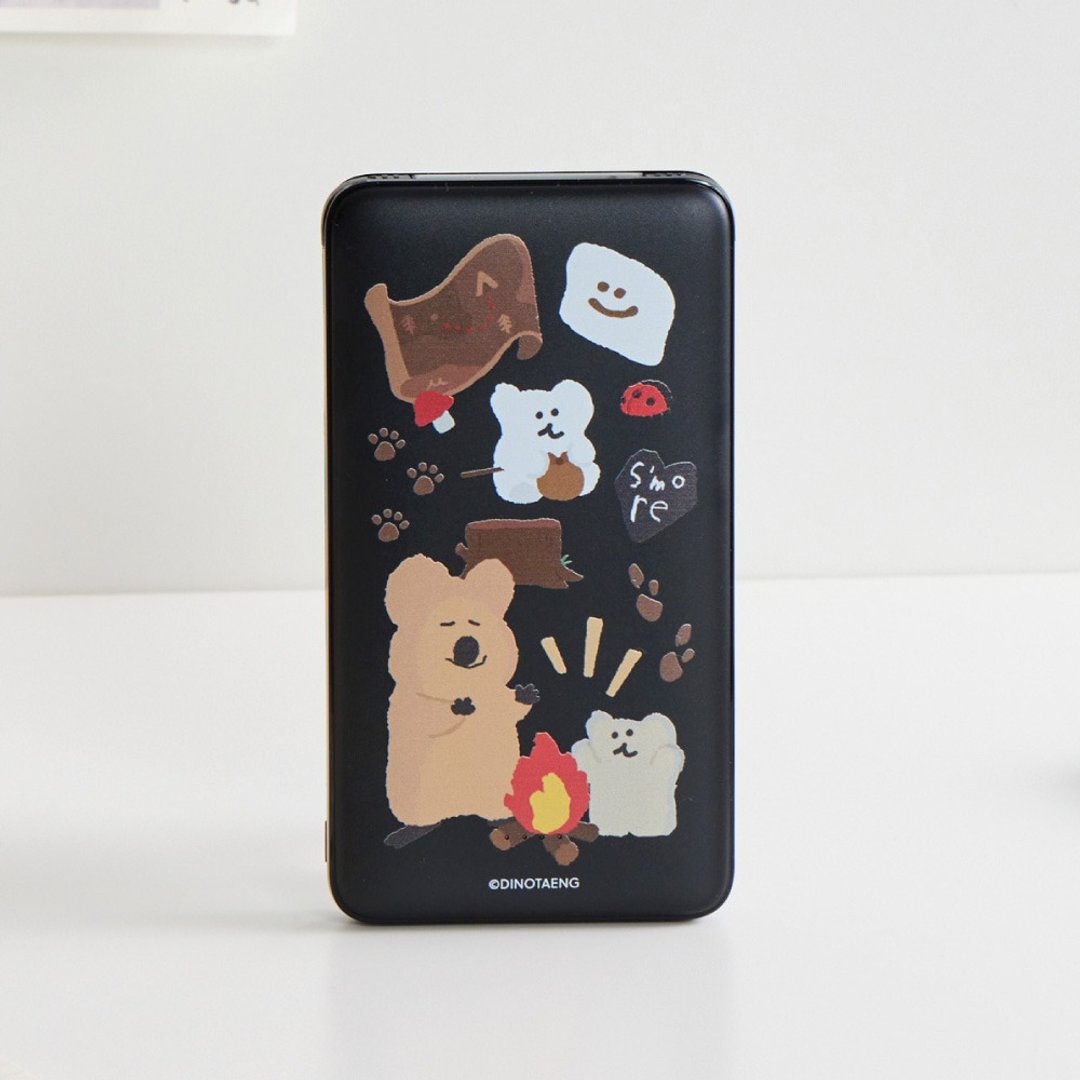 DINOTAENG经典-温暖营火双线快充10000mAh行动电源 - 充电宝/传输线 - 塑料 多色