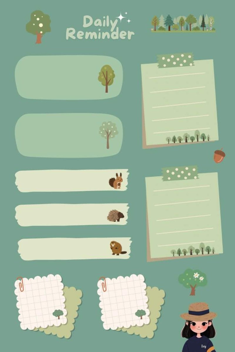 绿色工艺打印纸每日提醒 - 其他数码商品 - 其他材质 