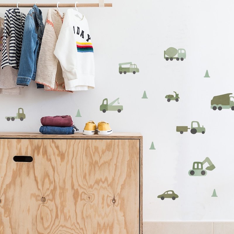 西班牙 Tresxics 拖车&挖土机壁贴(3色可选) - 墙贴/壁贴 - 其他材质 多色