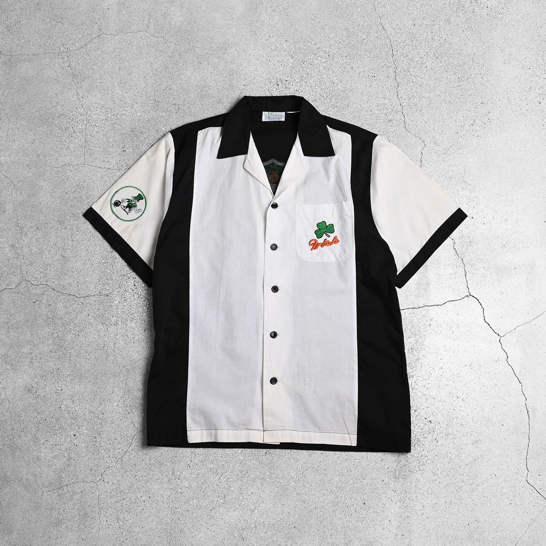 Bowling Shirts保龄球衫 / 夏威夷衬衫、 古巴衬衫、古着衬衫穿搭 - 男装衬衫 - 棉 白色