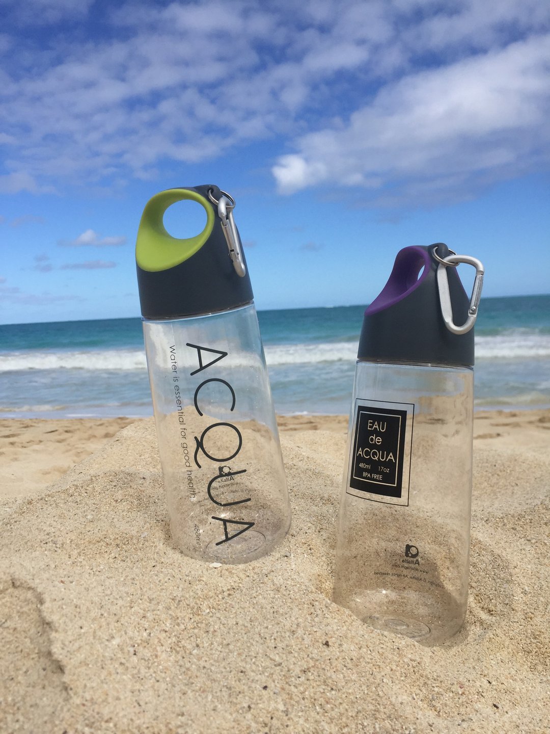 EAU de ACQUA BPA-Free运动水壼 (紫色) - 水瓶/水壶 - 塑料 