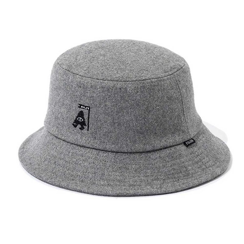 日本限定 POLER WOOL BUCKET HAT 羊毛渔夫帽 灰 - 帽子 - 其他材质 灰色