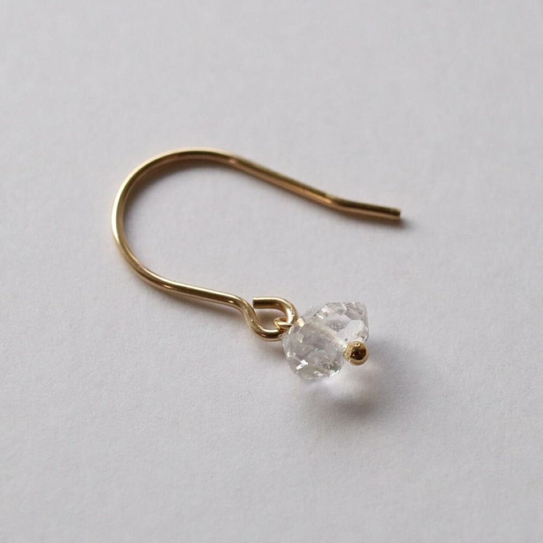 clan one earring - 耳环/耳夹 - 石头 透明
