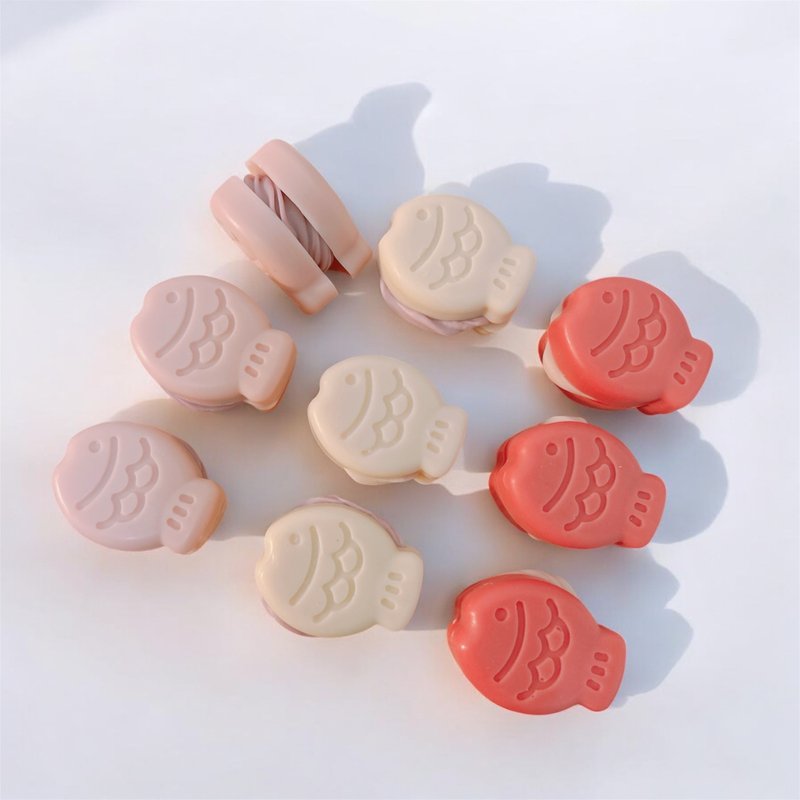 莓好时光—鲷鱼烧皂礼盒—沐浴皂 生日礼物 情人节礼物 疗愈小物 - 肥皂/手工皂 - 其他材质 粉红色