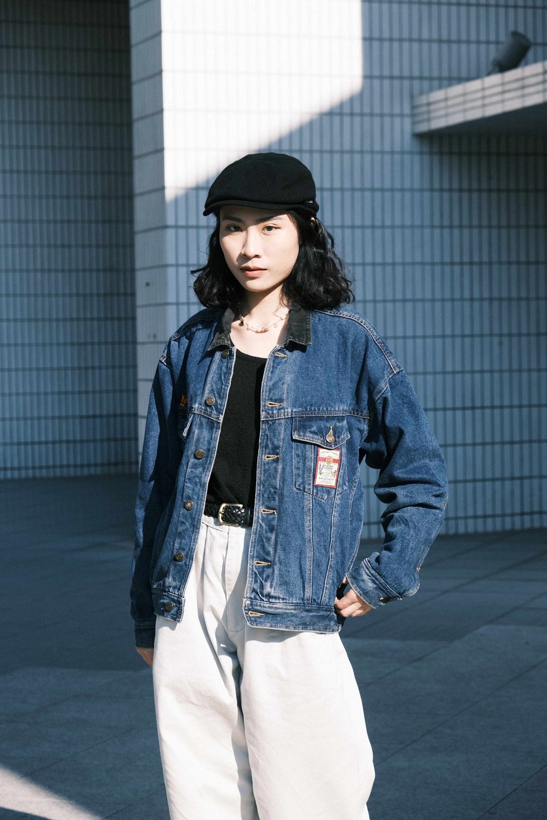 Tsubasa.Y│**多款可选**刺绣牛仔外套 古着外套 牛仔 牛仔刺绣 - 女装休闲/机能外套 - 其他材质 蓝色
