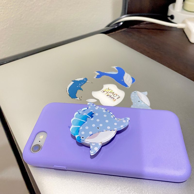 鲸鲨格托克 - 手机座/防尘塞 - 压克力 蓝色