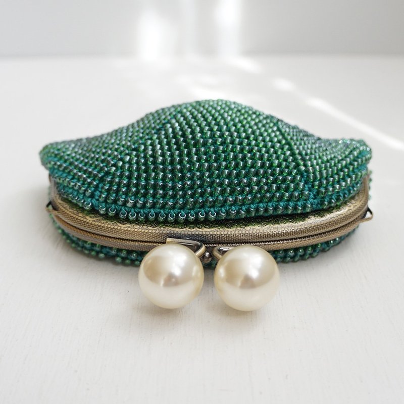 Ba-ba 手工串珠钩针编织小包 No.1879 - 化妆包/杂物包 - 其他材质 绿色