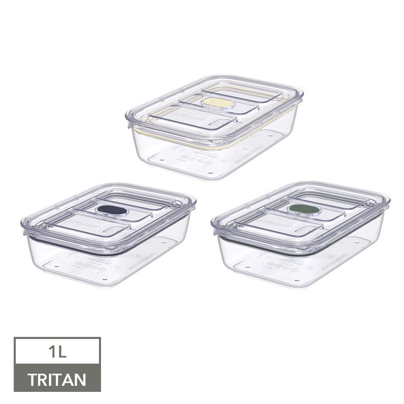 Latchlok Click 系列 TRITAN 保鲜盒 (3号) 1L - 共三色 - 便当盒/饭盒 - 塑料 透明