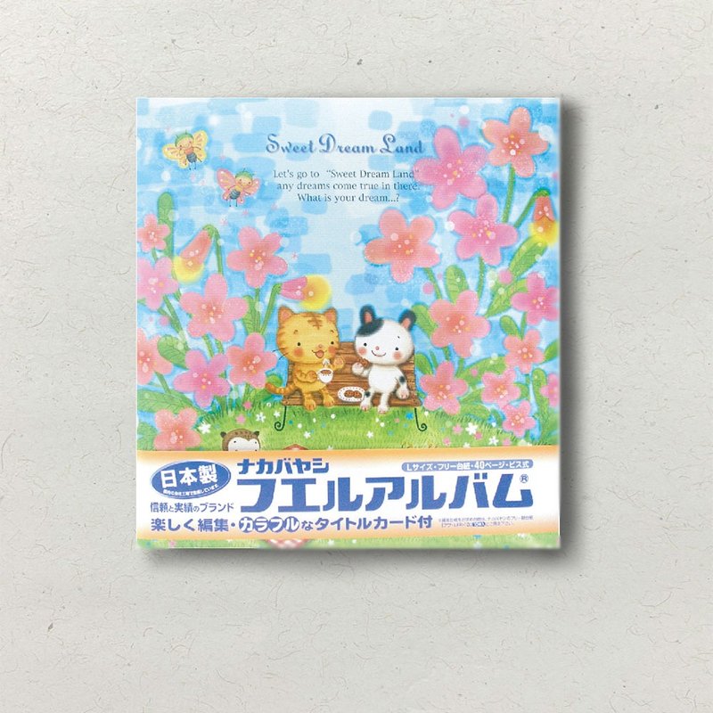 【Nakabayashi】NCL 花园中猫咪自黏相本 BYB-73317/X-351 - 相簿/相册 - 其他材质 多色