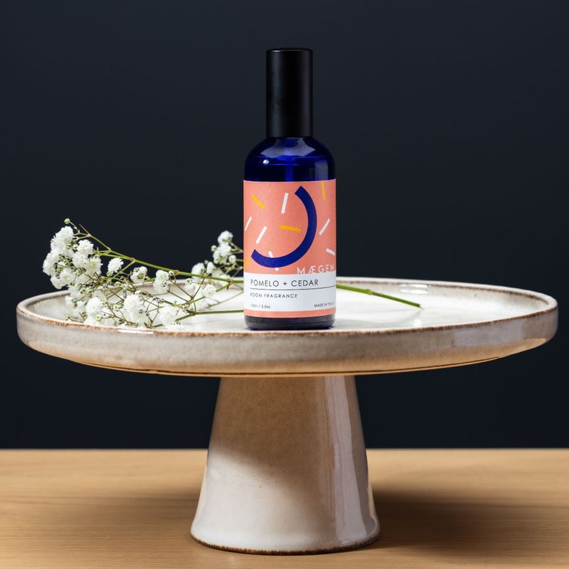 【英国 MÆGEN】香氛喷雾-香柚 & 雪松 /100ml - 香薰/精油/线香 - 玻璃 蓝色