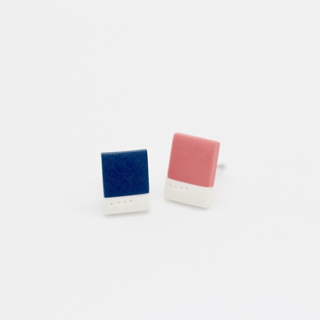 迷你纯色色票耳环-MINI PANTONE COLOR Earrings个性文青 - 耳环/耳夹 - 粘土 多色