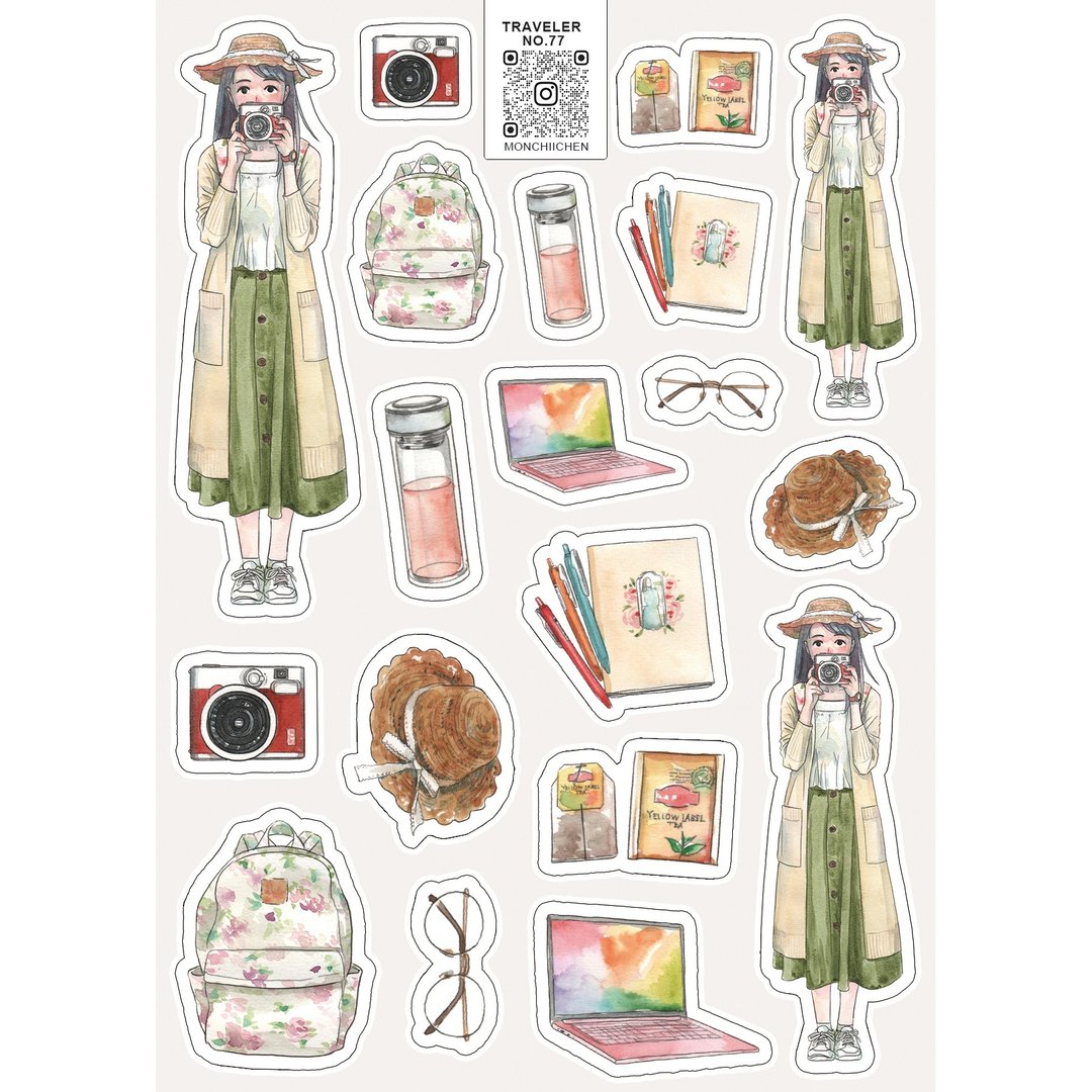 77号旅人 贴纸 / TRAVELER NO.77 stickers - 贴纸 - 纸 