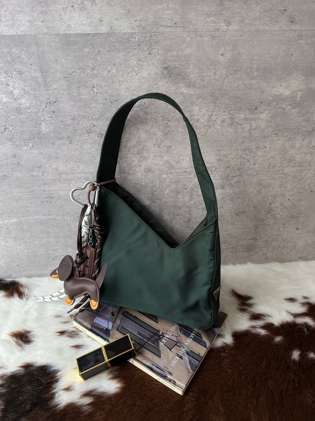 中古包 PRADA 普拉达 橄榄绿迷你肩背包 - 手提包/手提袋 - 尼龙 绿色