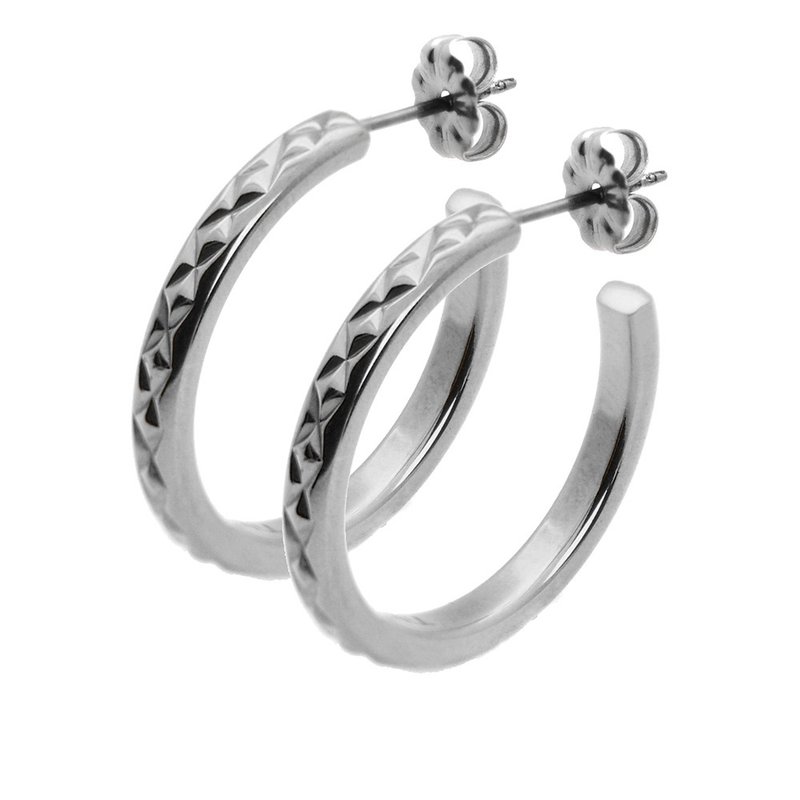 纯钛耳环 格致星光-细版-银色/金色 不过敏(可混搭) - 耳环/耳夹 - 其他金属 多色