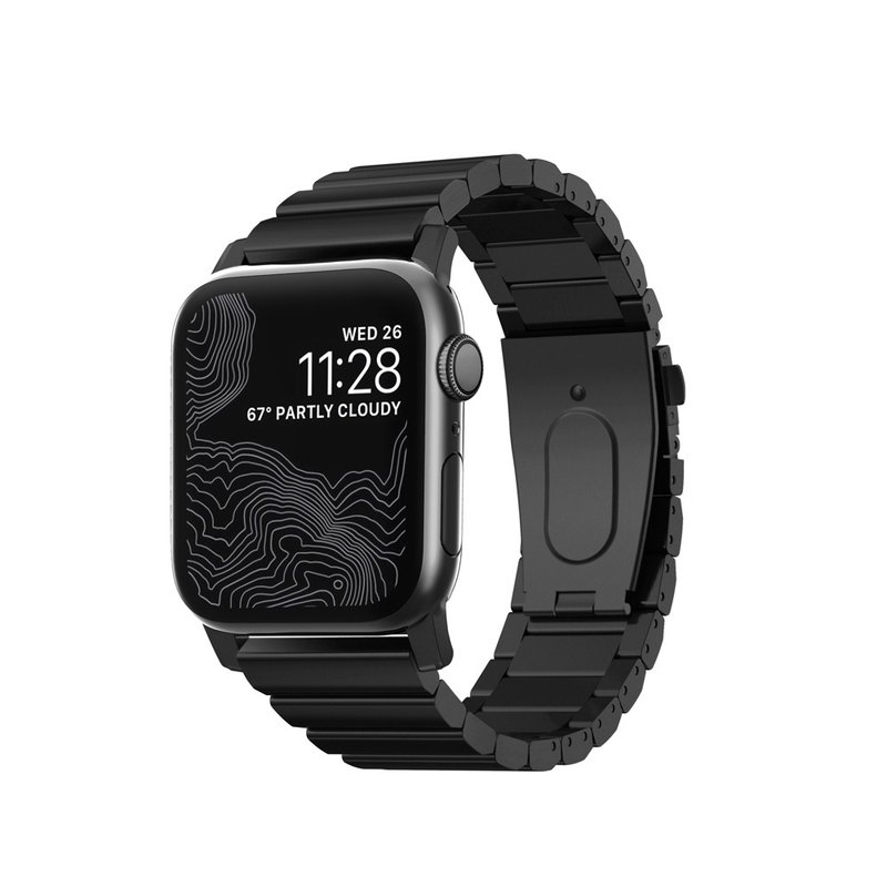 美国 NOMAD APPLE WATCH 不锈钢表带-42/44mm(黑) 856504015398 - 表带 - 贵金属 黑色