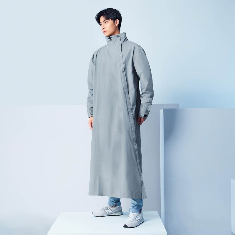 Slashie 斜前开雨衣3.0_纽约灰 - 雨伞/雨衣 - 防水材质 灰色